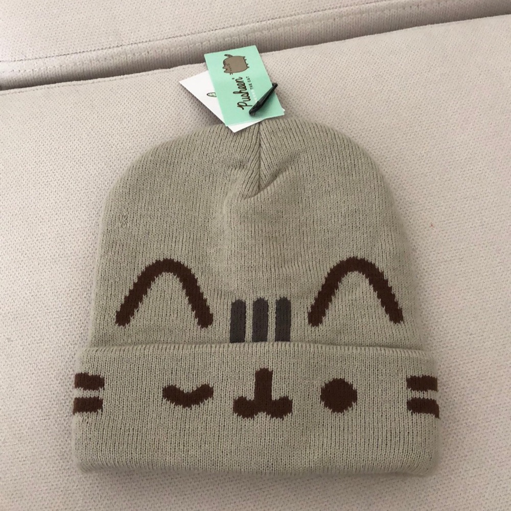 PUSHEEN THE CAT KNIT BEANIE HAT BY CULTUREFLY NEW WITH TAGS